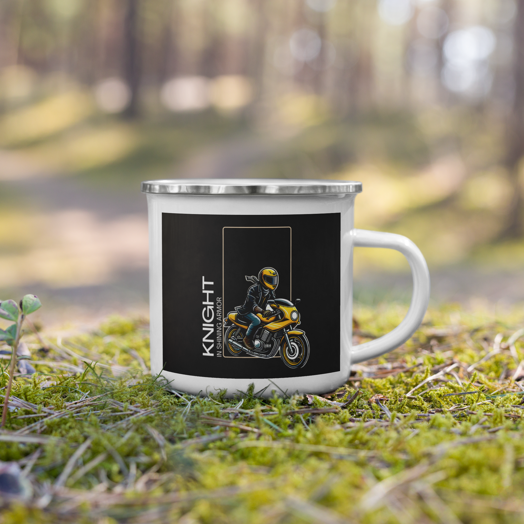 KISA yellow mug - The Biker Mule