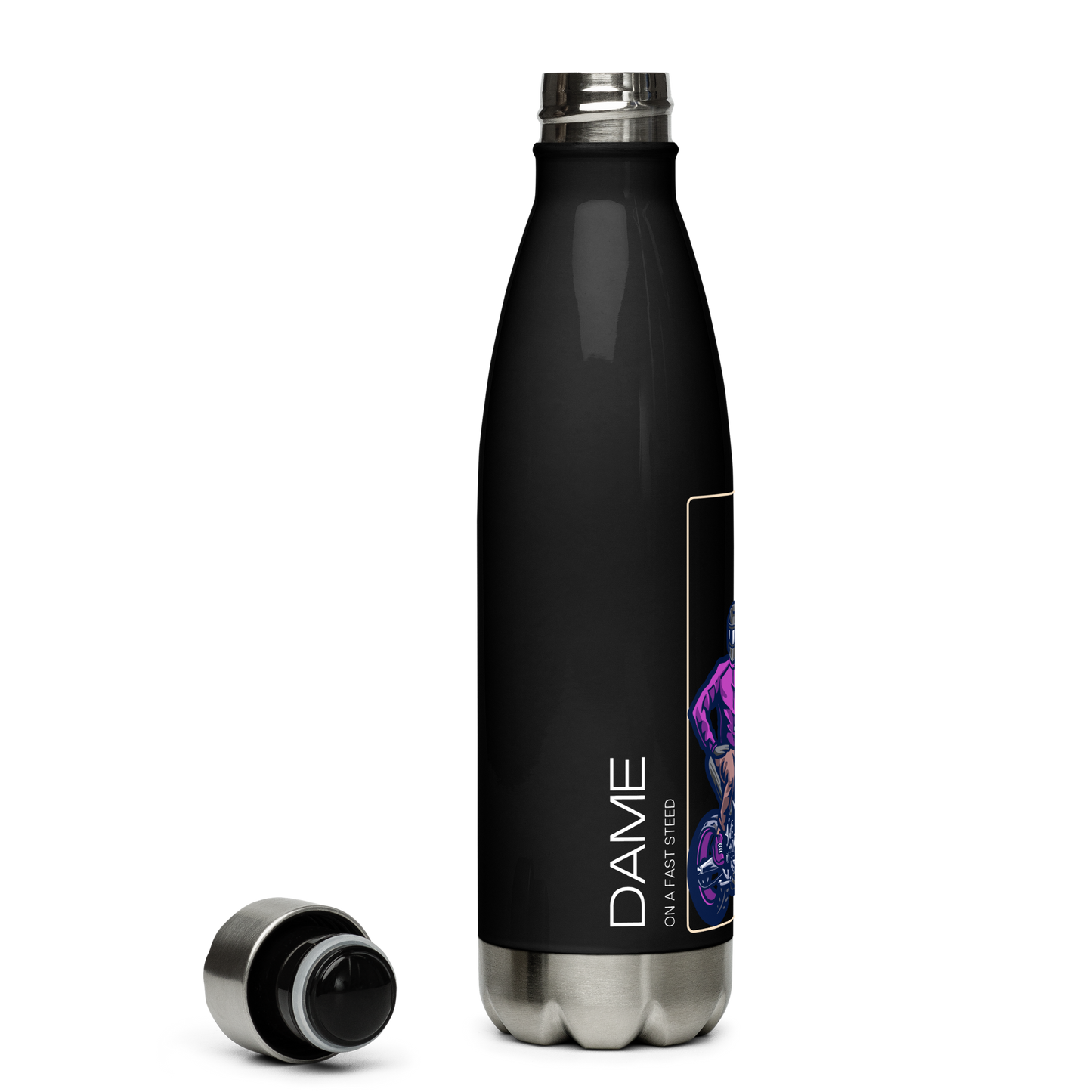 DOFS purple water bottle