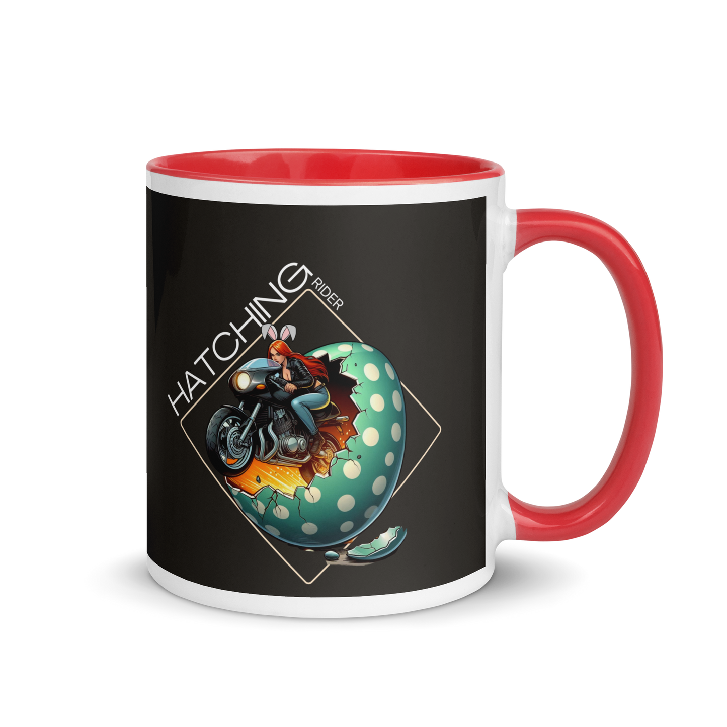 HATCHING RIDER Tilted Lady Mug