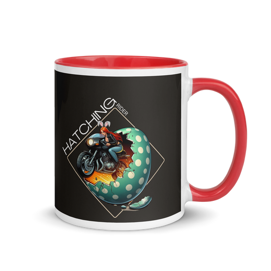 HATCHING RIDER Tilted Lady Mug